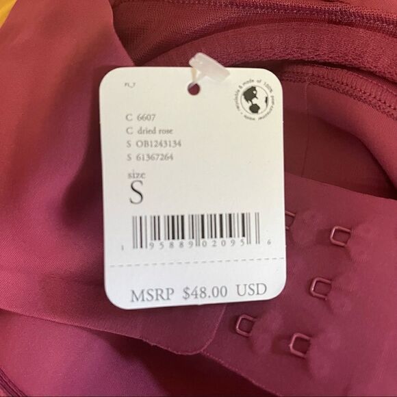 Free People Naomi Long Line Bra in Dried Rose - Picture 4 of 11